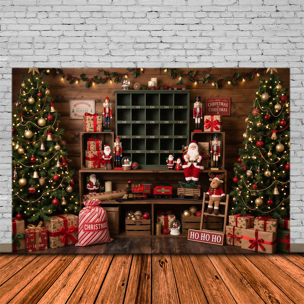Santa Fotohintergrund Rustikales Spielzimmer Dekoration RR610-18