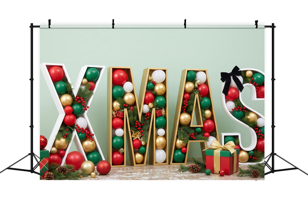 Vintage Weihnachtsfotohintergrund Ornament Brief Geschenkdekoration RR610-23