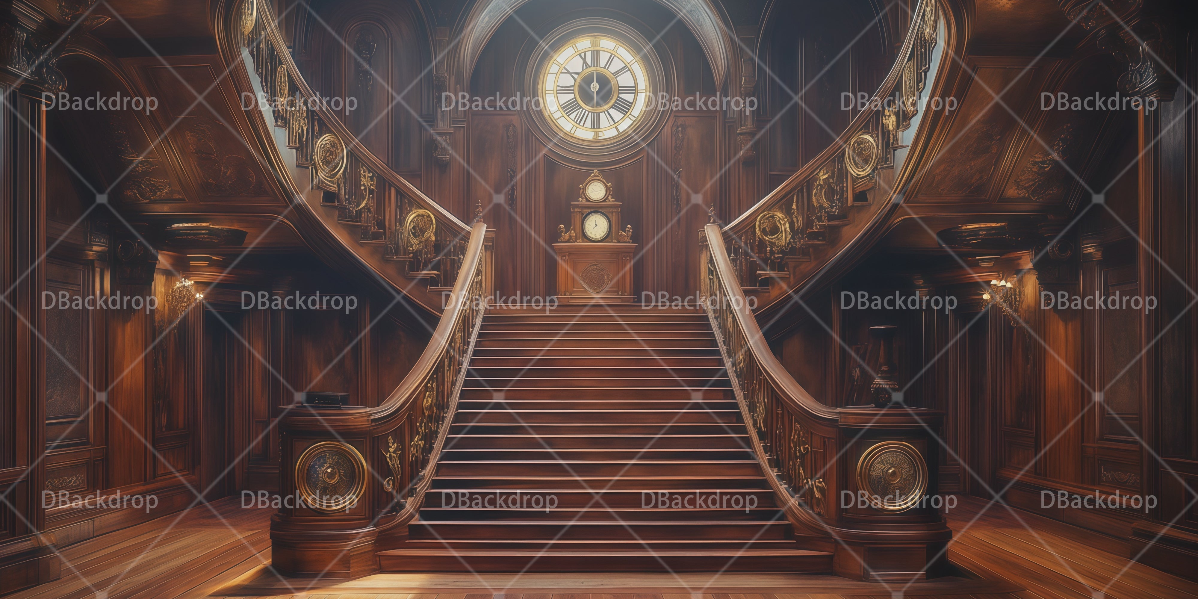 Titanic Große Treppe Bühnenhintergrund Aufführung Kulisse RR66-T66