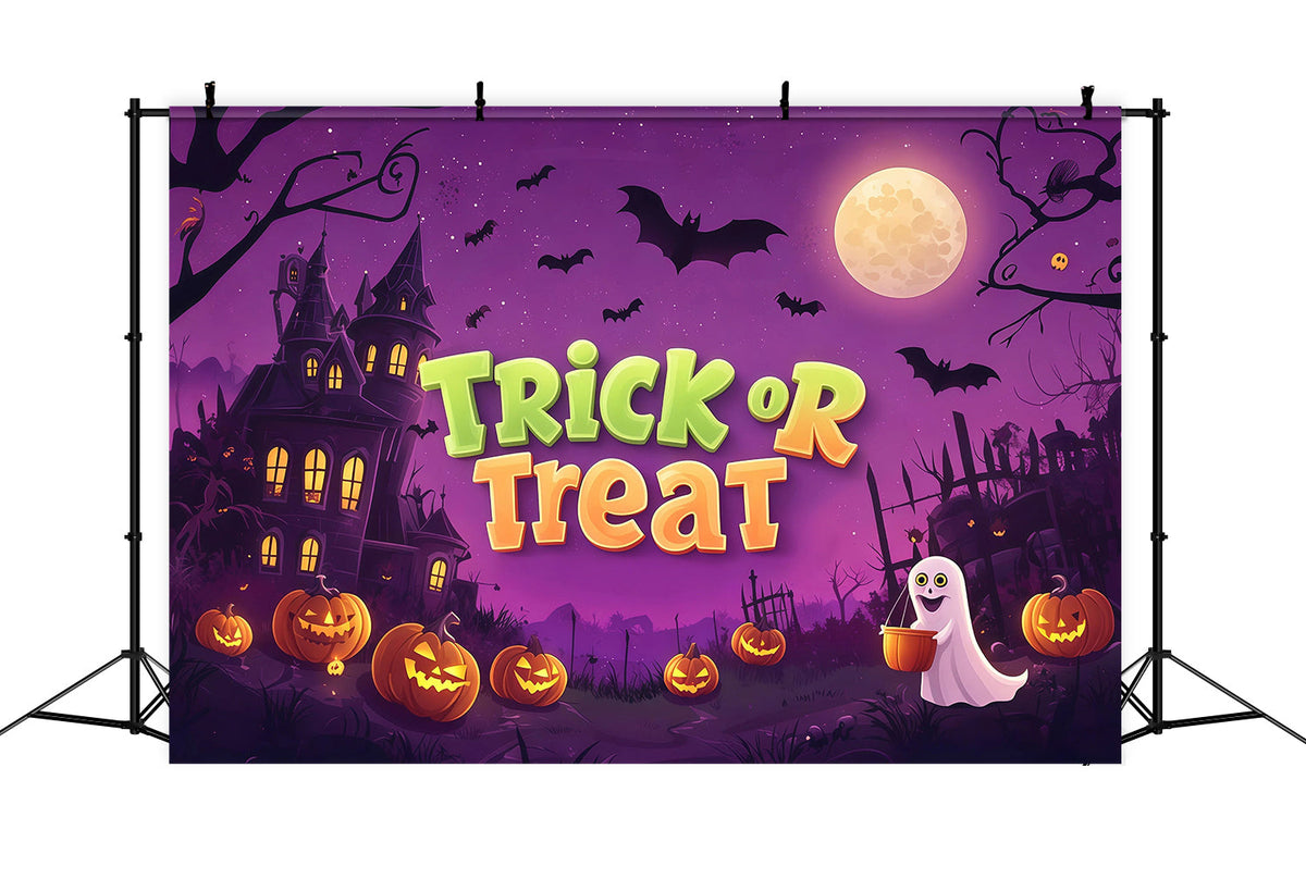 Halloween- Oder Hochzeitskulisse Mit Geisterkürbis Und Spukschloss RR67-170