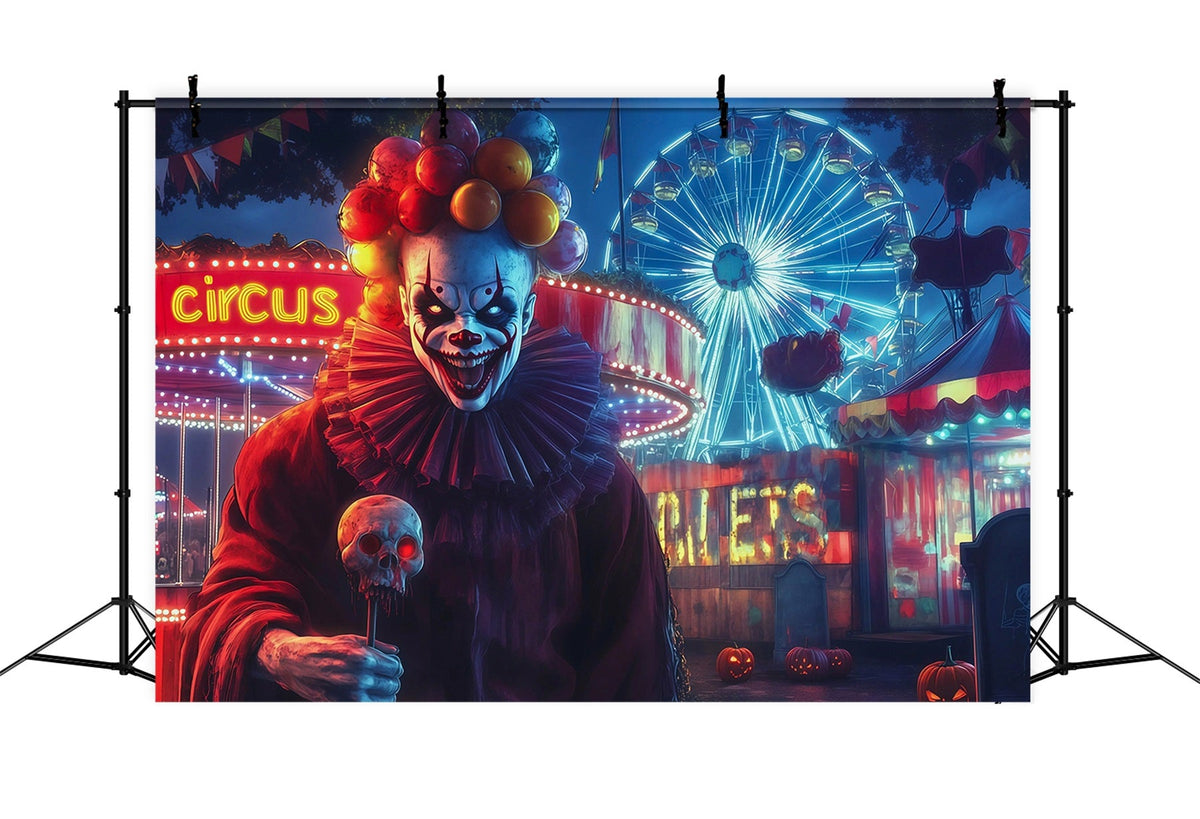 Halloween-Kulisse Mit Killerclown-Motiv Diy-Halloween-Kulisse RR67-40