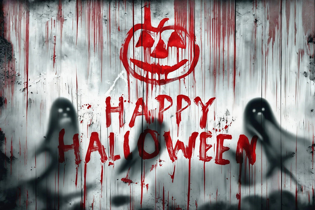 Halloween-Blutkulisse Blutige Geisterwandschatten Halloween-Hintergründe RR67-52