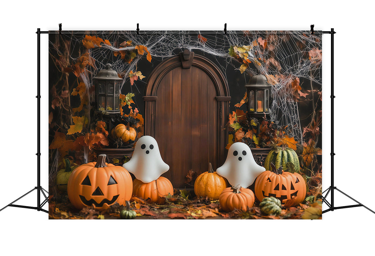 Halloween-Fotohintergrund Herbstgeist Kürbis Türhintergründe Halloween RR67-84