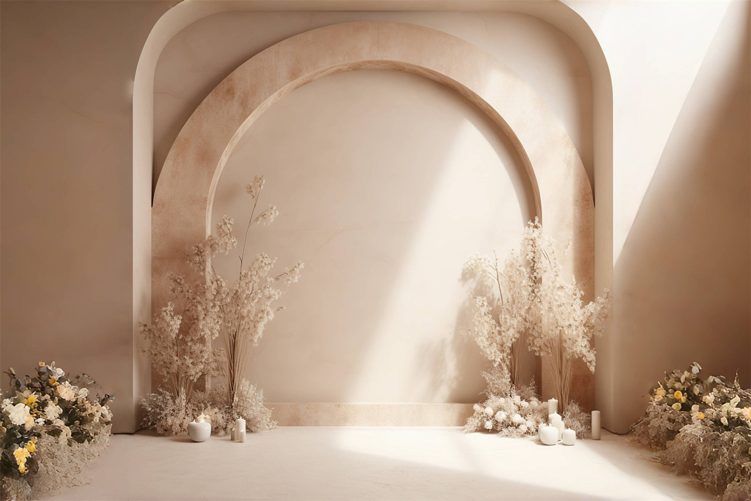 Verträumte Blüte Boho Fotografie Hintergrund RR7-13