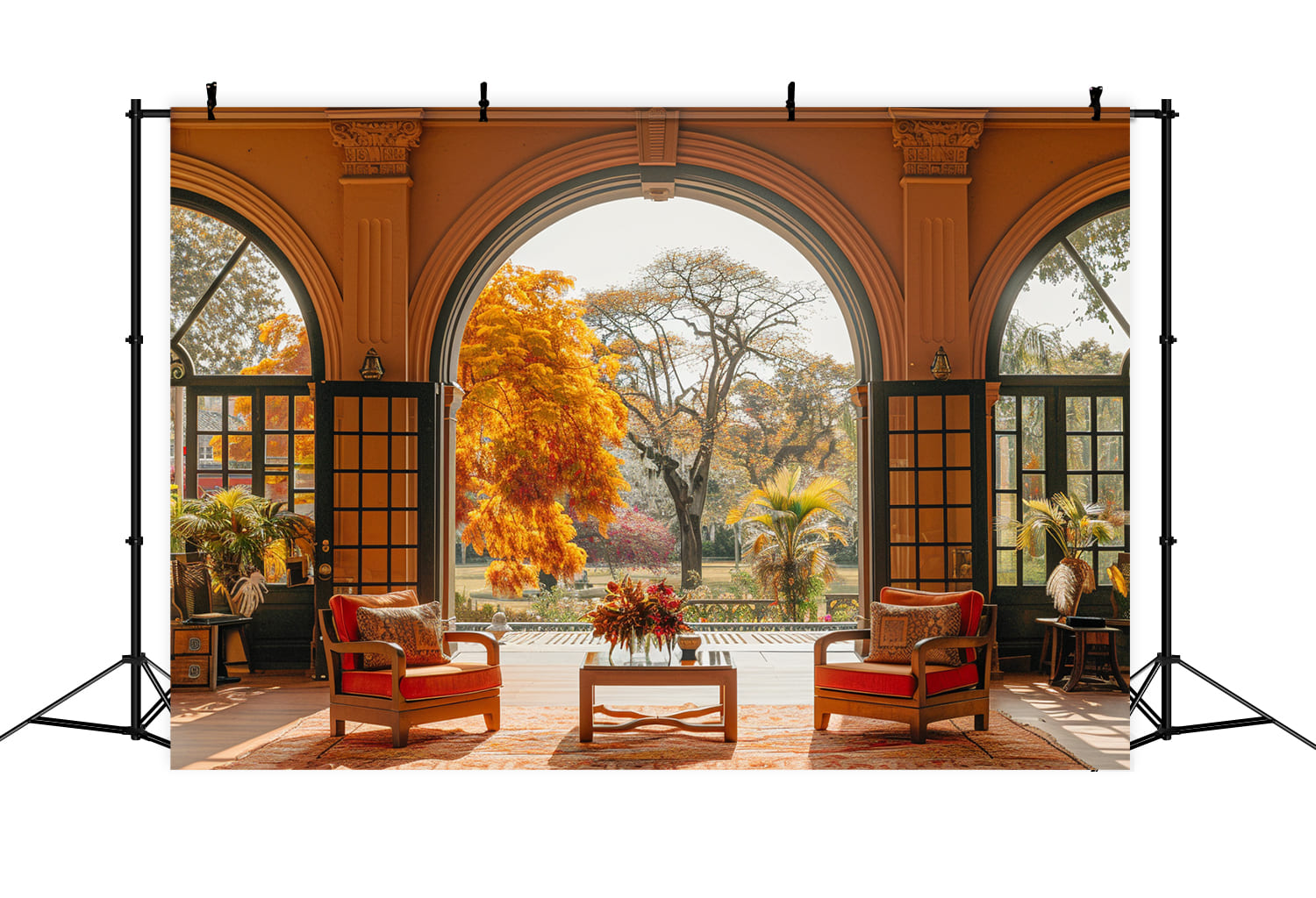 Herbst Ahornbäume im Freien Hintergrund RR7-140