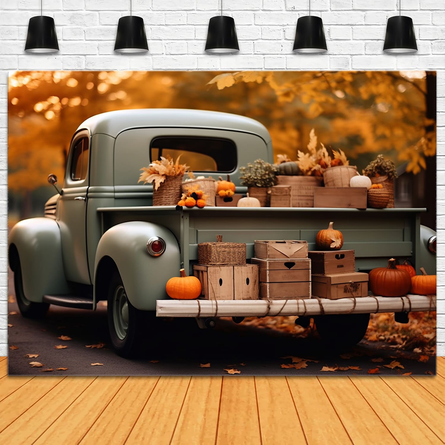 Herbst Ernte Lkw Foto Hintergrund RR7-161