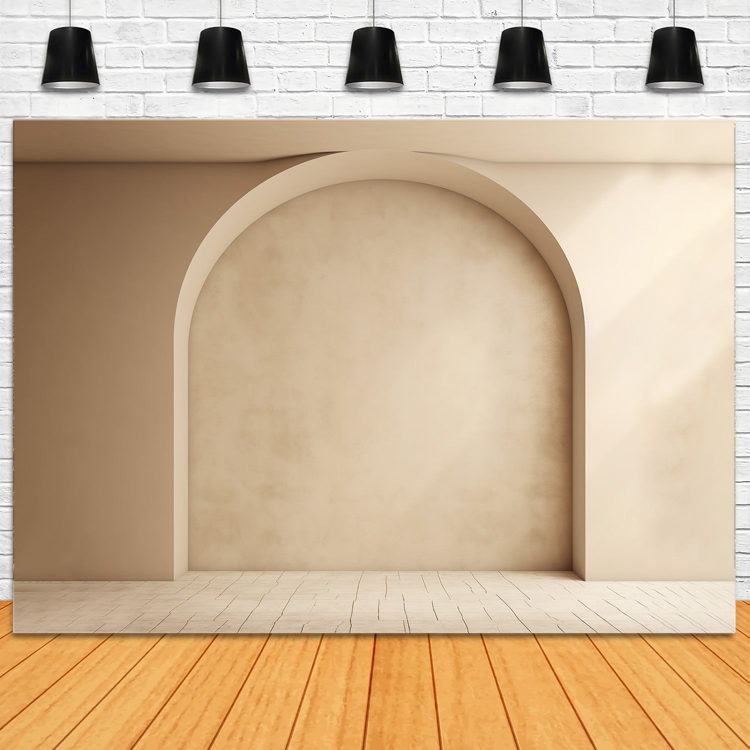 Minimalistischer Bogen Boho Fotografie Hintergrund RR7-17