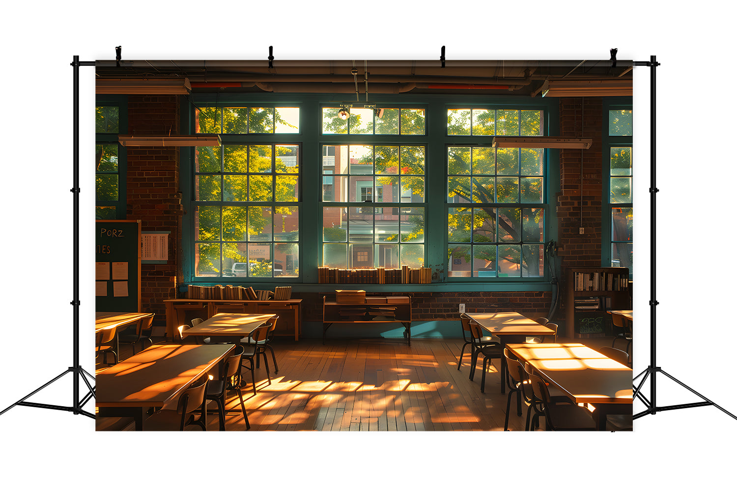 Nachmittag Klassenzimmer Back to School Backdrop RR7-189