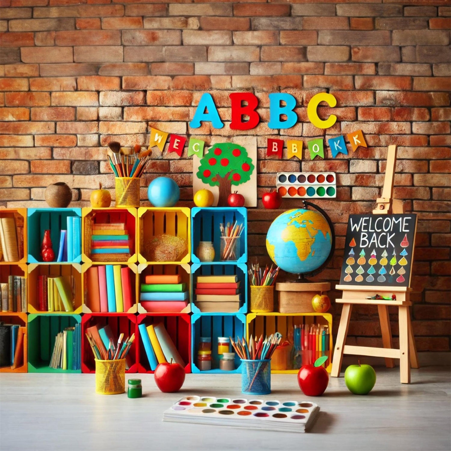 Welcome Back to School Spielzimmerrückwand RR7-199