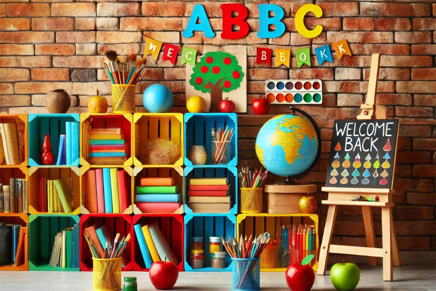 Welcome Back to School Spielzimmerrückwand RR7-199