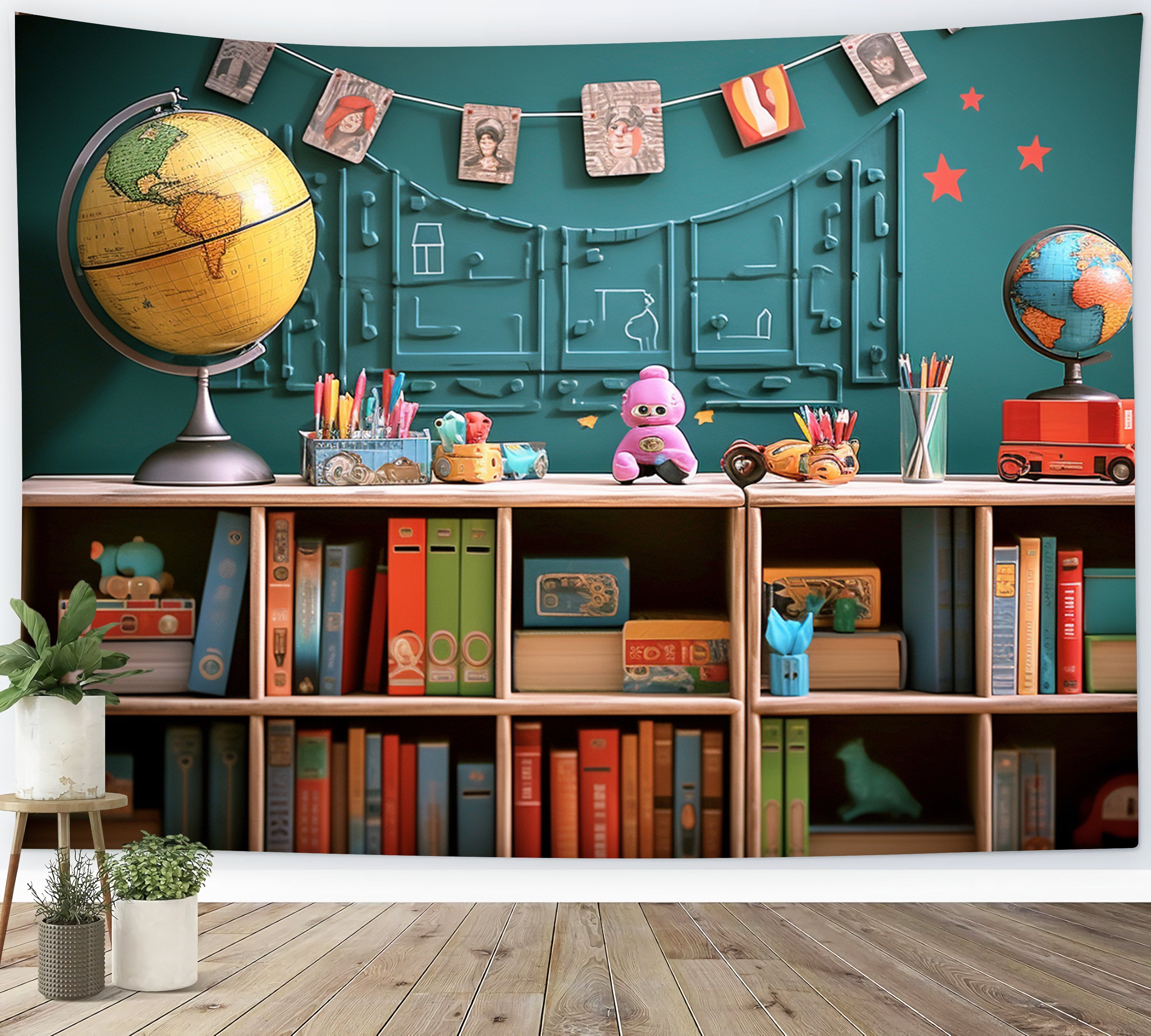 Bücher Globus Spielzeug Back to School Backdrop RR7-216