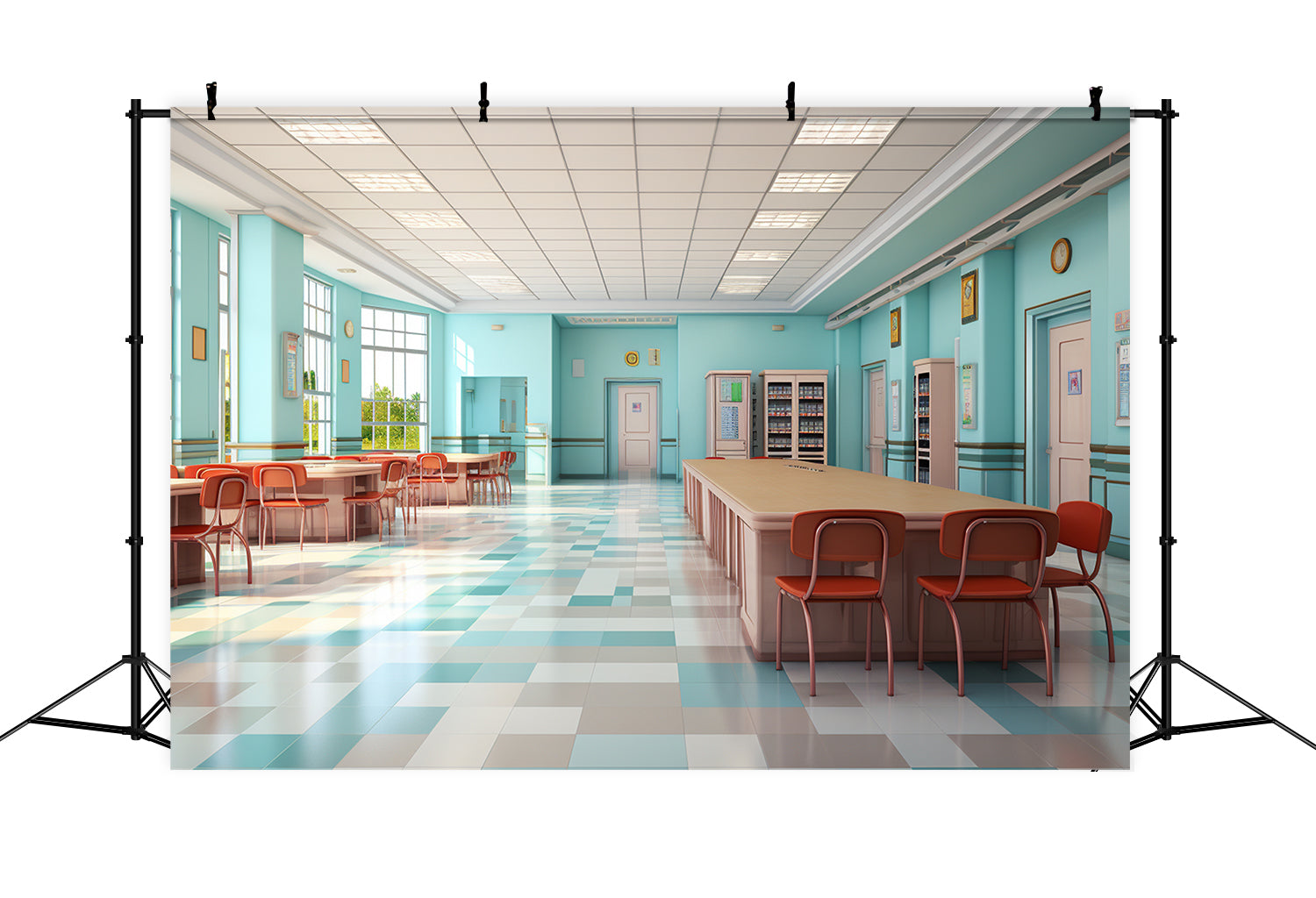 Stille Bibliothek Back to School Fotokulisse RR7-226