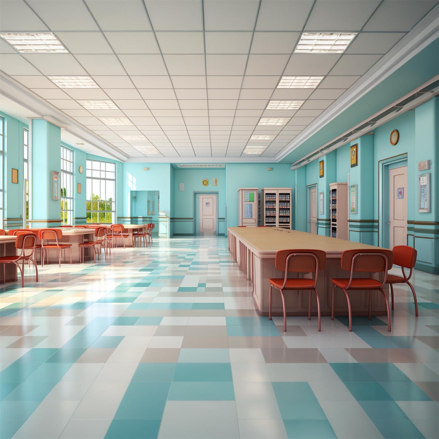 Stille Bibliothek Back to School Fotokulisse RR7-226