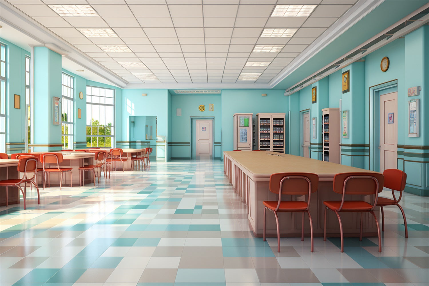 Stille Bibliothek Back to School Fotokulisse RR7-226