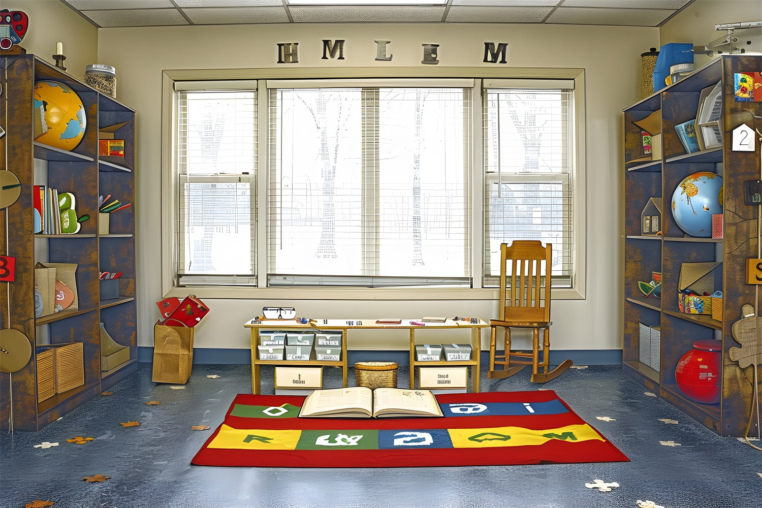 Back to School Studierzimmer Fotokulisse RR7-231