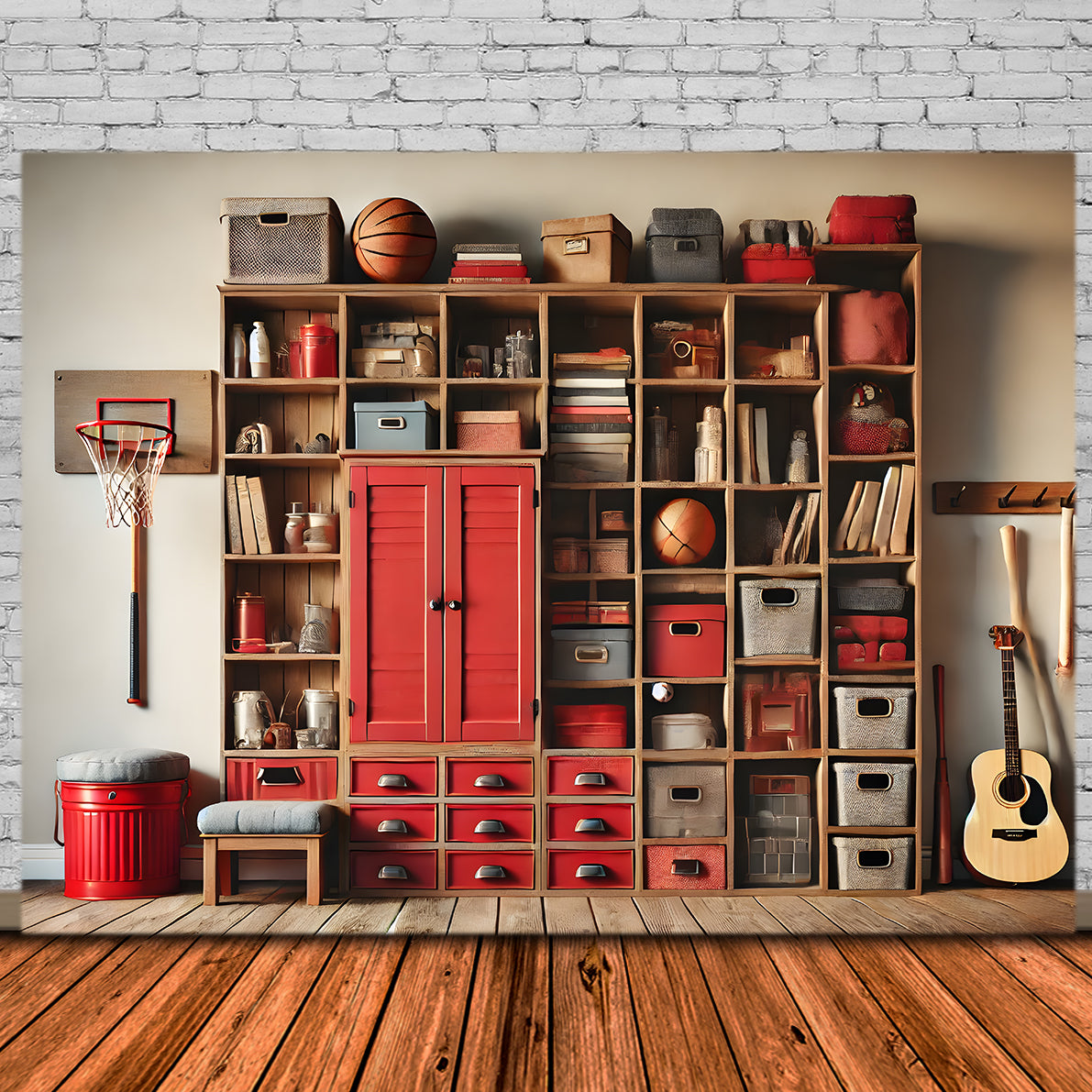 Sportraum-Schließfächer "Back to School"-Hintergrundkulisse RR7-240