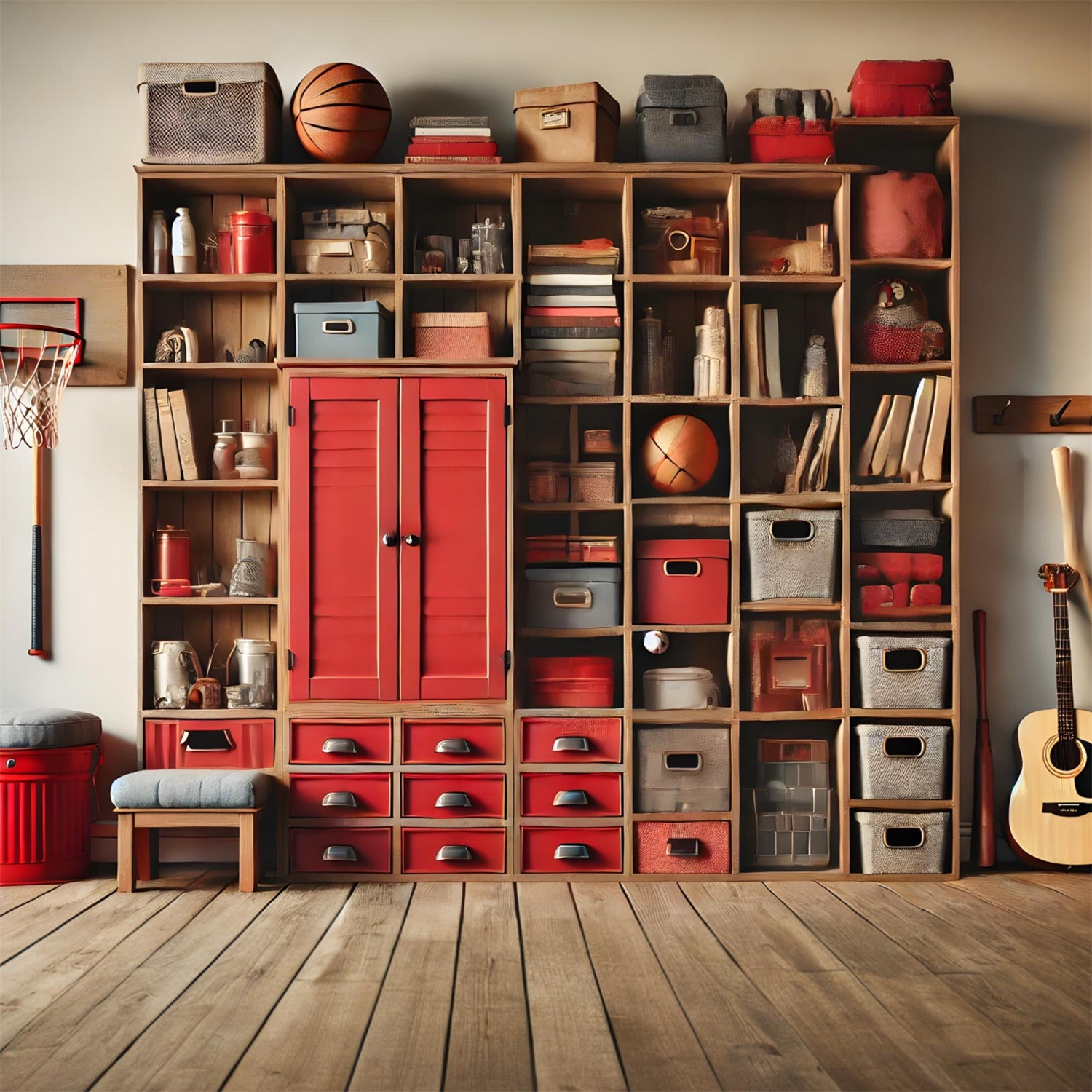 Sportraum-Schließfächer "Back to School"-Hintergrundkulisse RR7-240