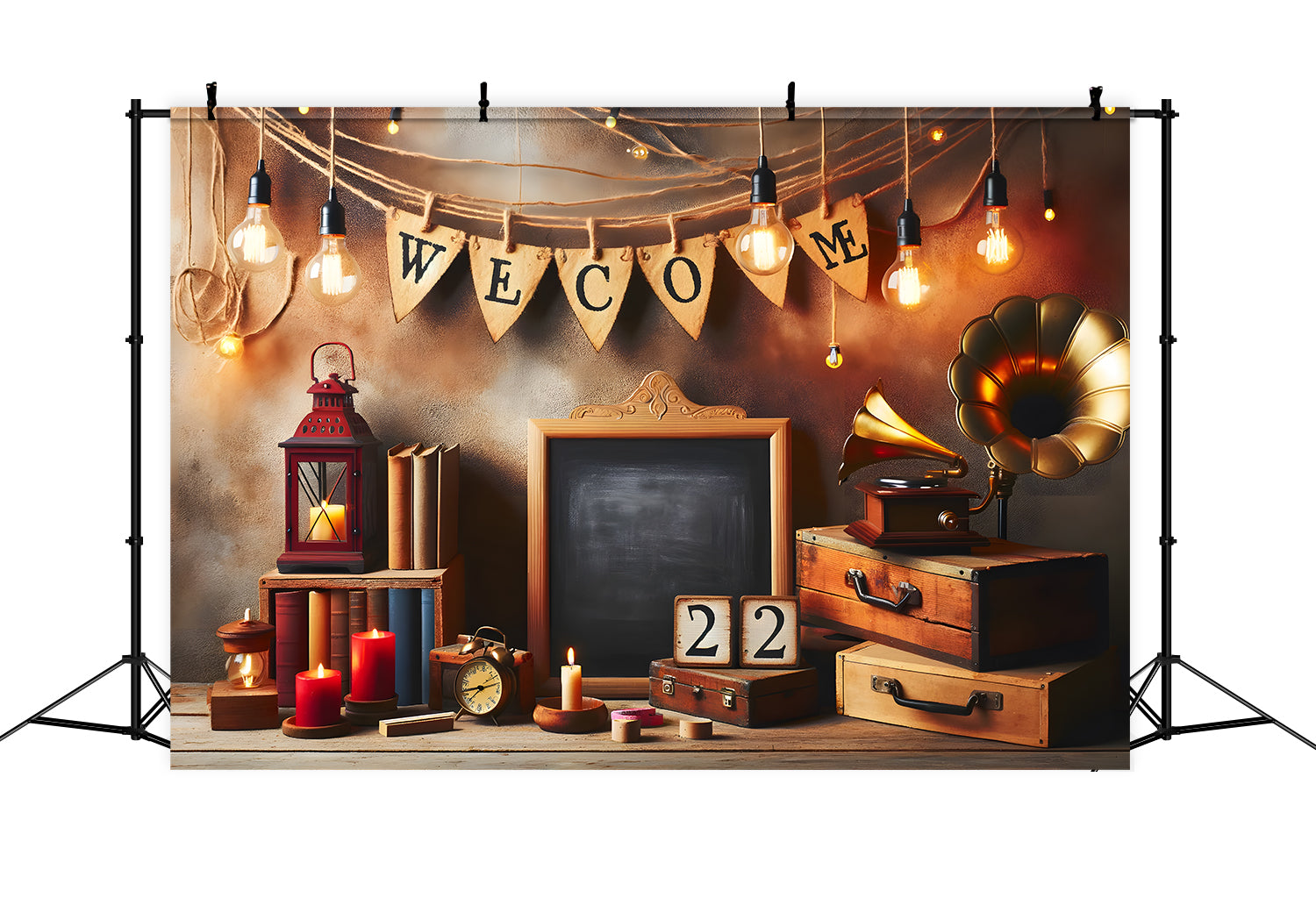 Retro-Wand Willkommen in der Schule Rückwand RR7-242