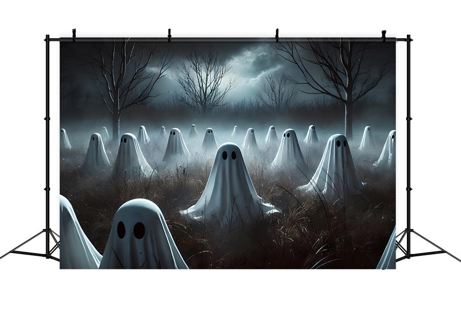 Halloween Gespensterfeld Mitternachtshintergrund RR7-273