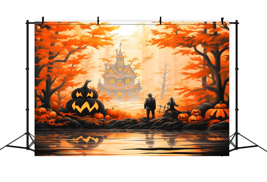 Halloweenkulisse für ein verzaubertes Waldhaus RR7-328