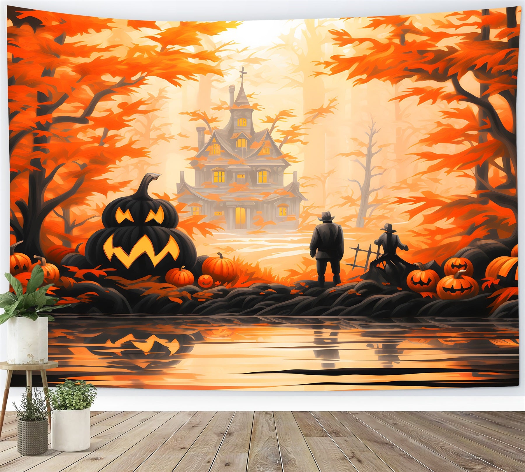 Halloweenkulisse für ein verzaubertes Waldhaus RR7-328