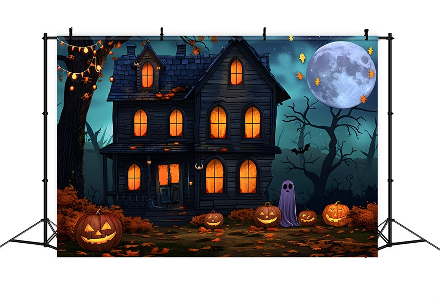 Halloween Geisterhaus mit Geisterlaternen RR7-350