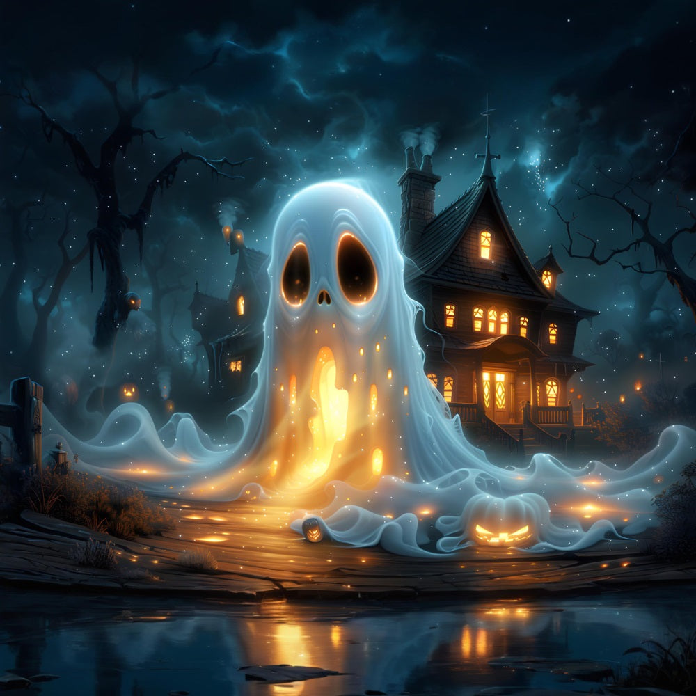 Halloween Gespenstervilla Hintergrund RR7-368