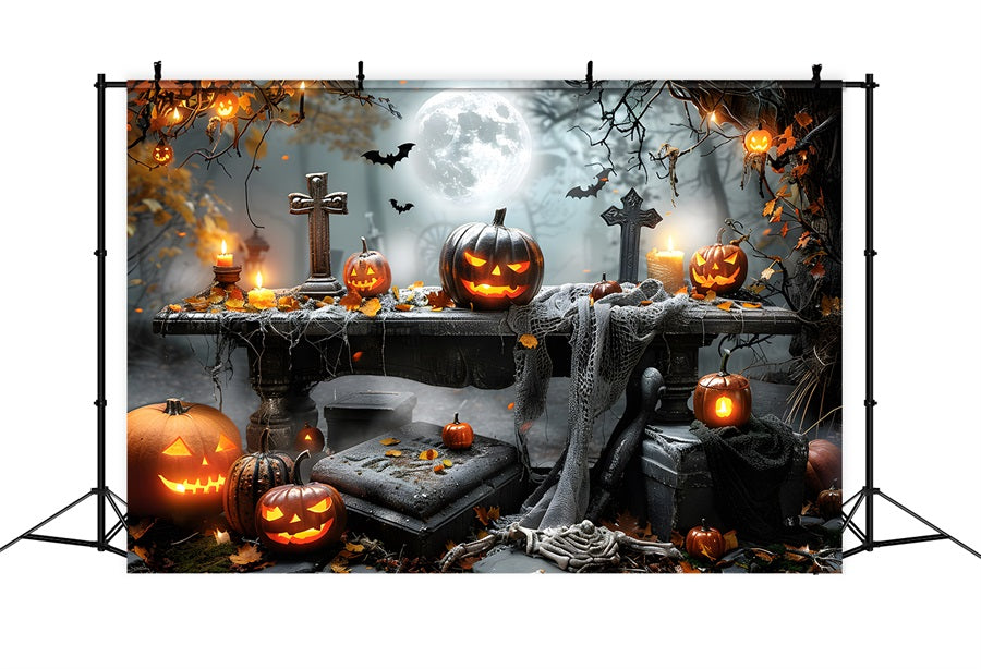 Halloween-Friedhof-Kürbis-Display-Kulisse RR7-370
