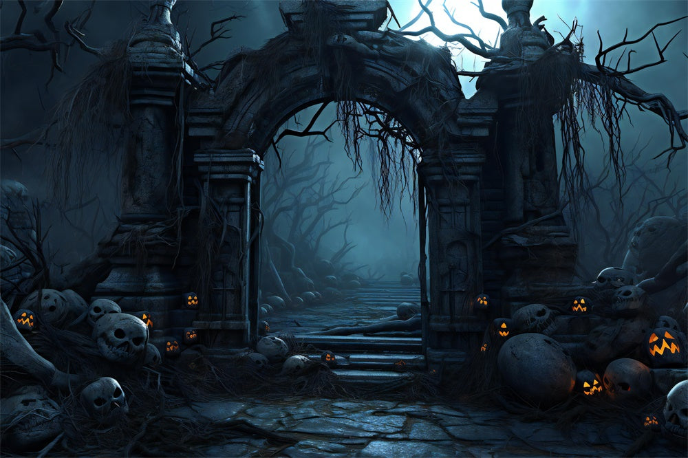 Alter Schlosseingang Halloween Fotokulisse RR7-384