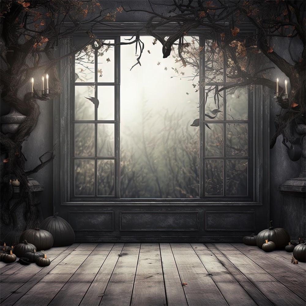 Halloween Gespenstisches Fenster Fotohintergrund RR7-403