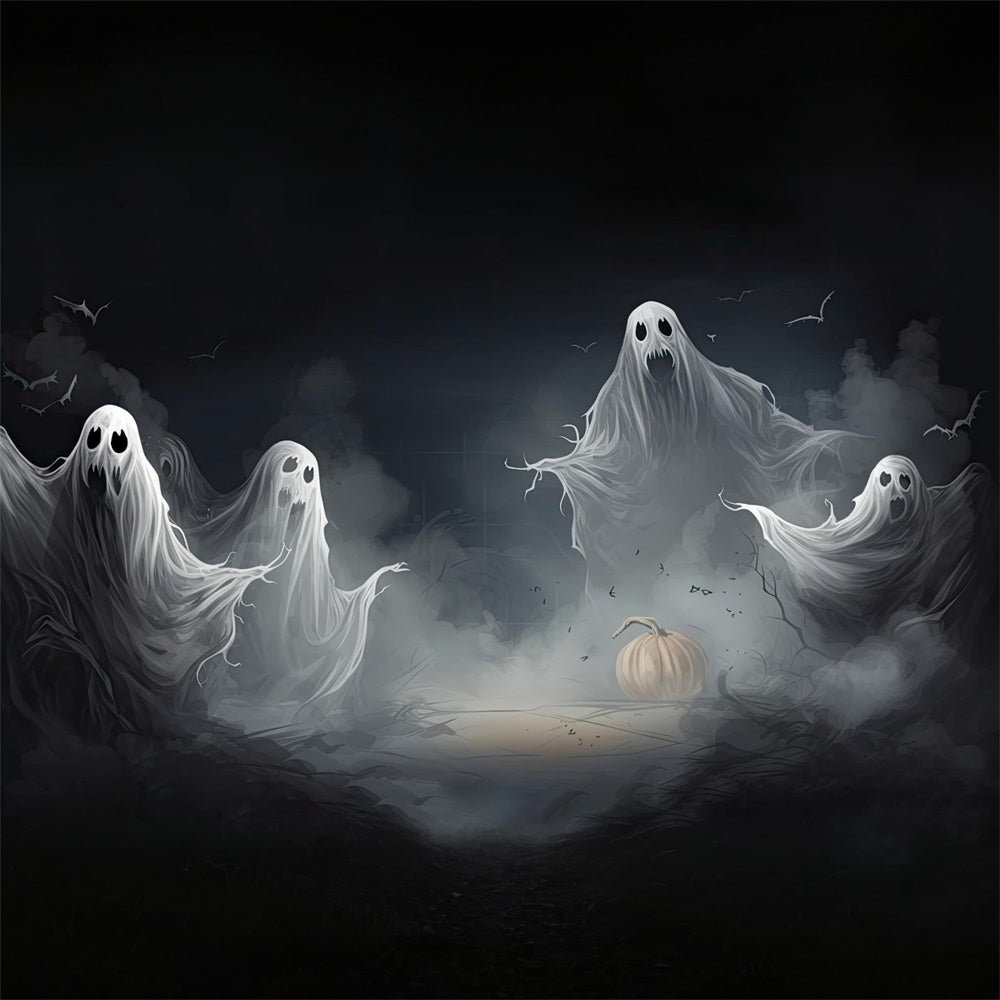 Halloween Schwebender Geist Fotohintergrund RR7-413