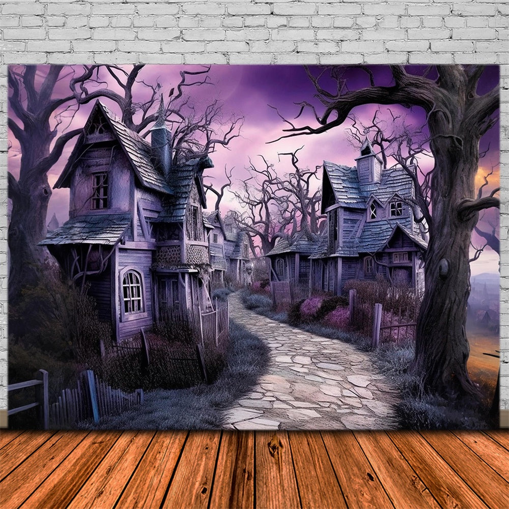 Halloween Verlassene alte magische Stadt Backdrop RR7-441