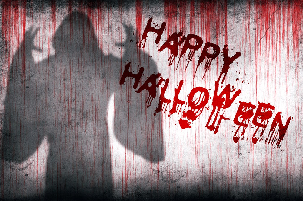 Happy Halloween Geisterschatten Wandhintergrund RR7-464