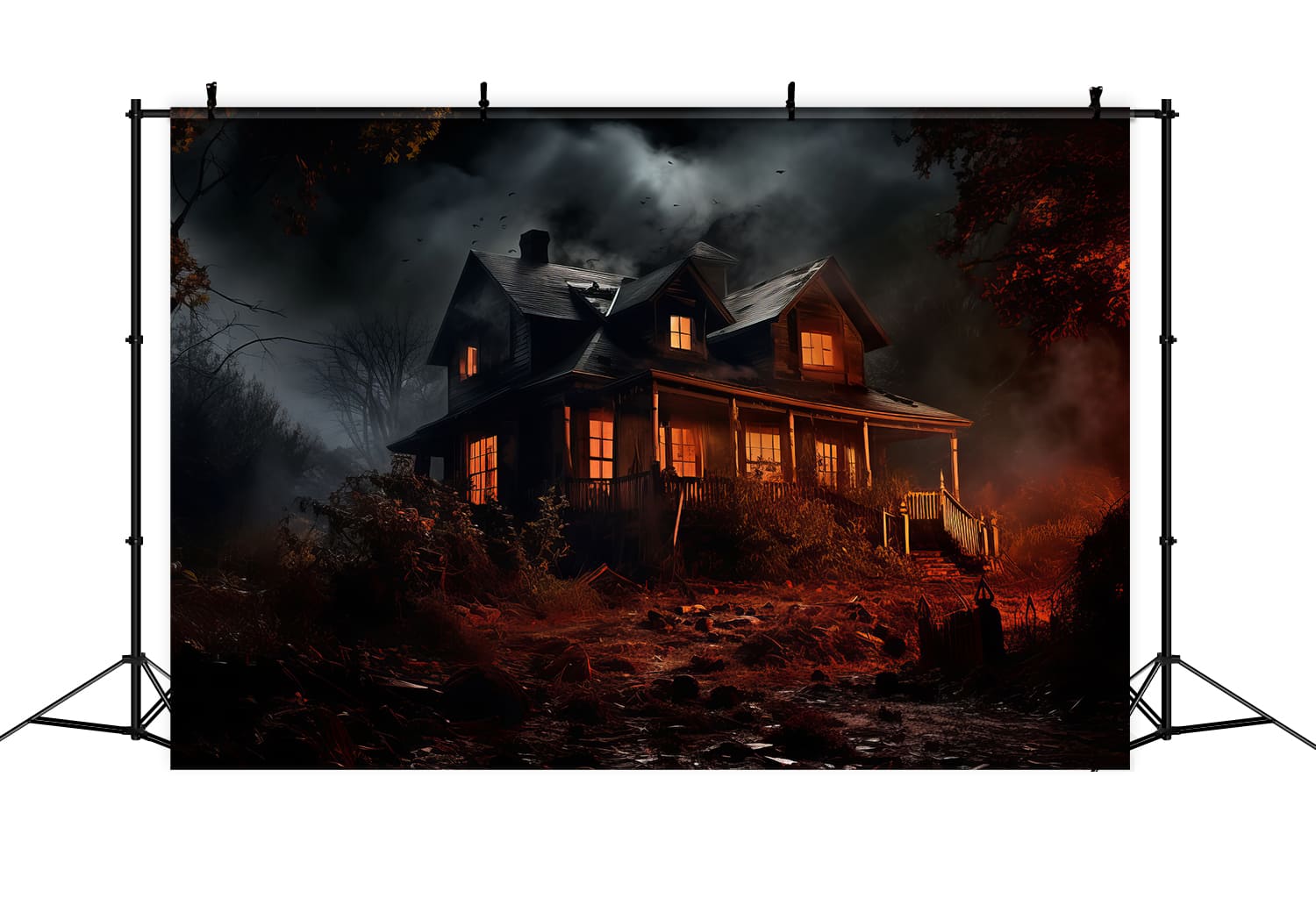 Spukhäuser Halloween Fotografie Hintergrund RR7-58
