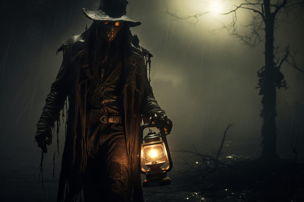 Halloween Nacht Horror Geisterfotografie Hintergrund RR7-64