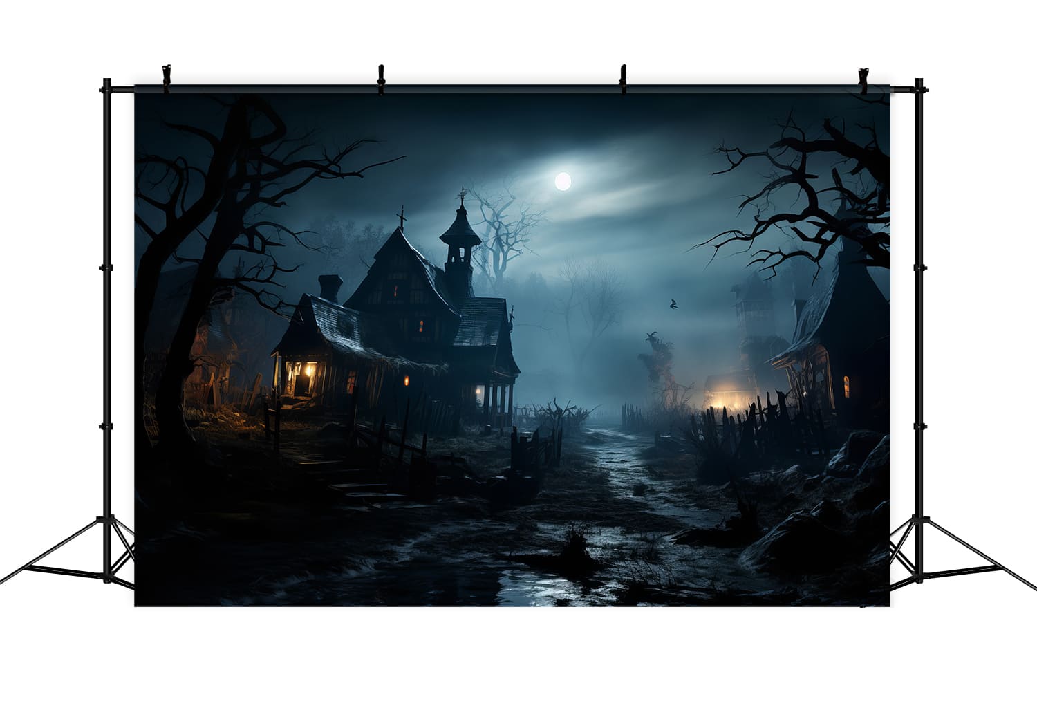 Halloween Spuknacht Spukhaus Hintergrund RR7-85