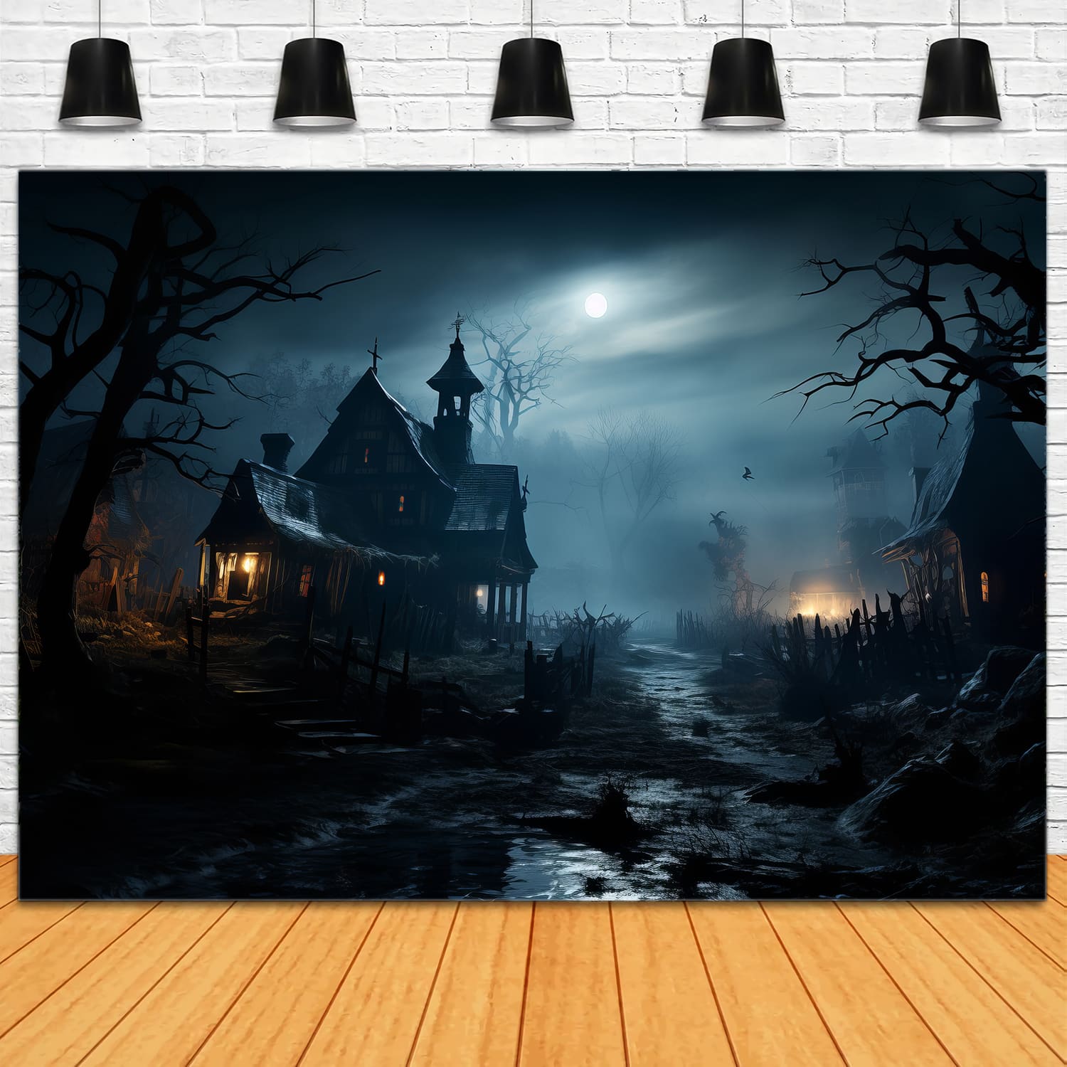 Halloween Spuknacht Spukhaus Hintergrund RR7-85