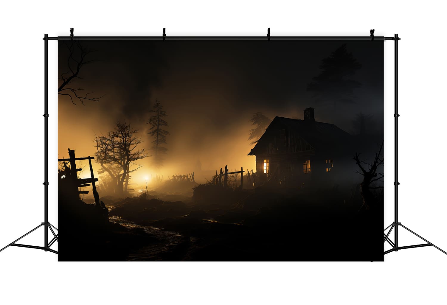 Halloween Nebelwald Gespenstische Fotokulisse RR7-92