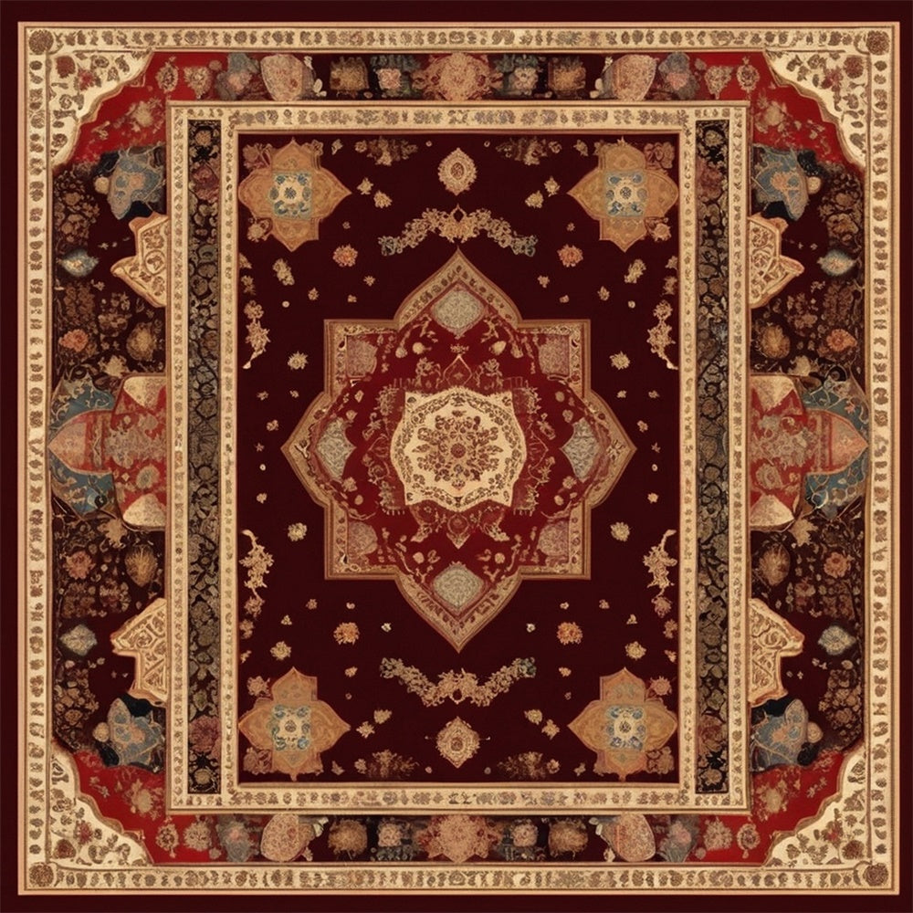 Reicher burgunderroter und beiger Bodenhintergrund RR8-305