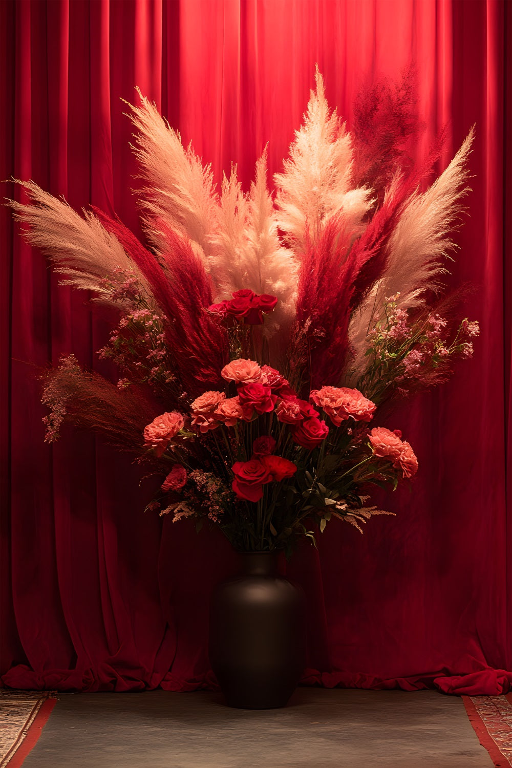 Golden Hour Sunlit Pumpkin Harvest Hintergrund RR8-515