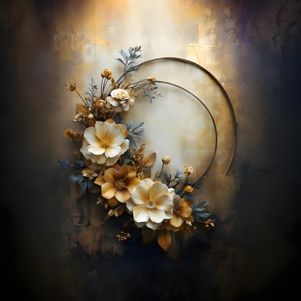 Vintage Samt und Herbstlaub Hintergrund RR8-517