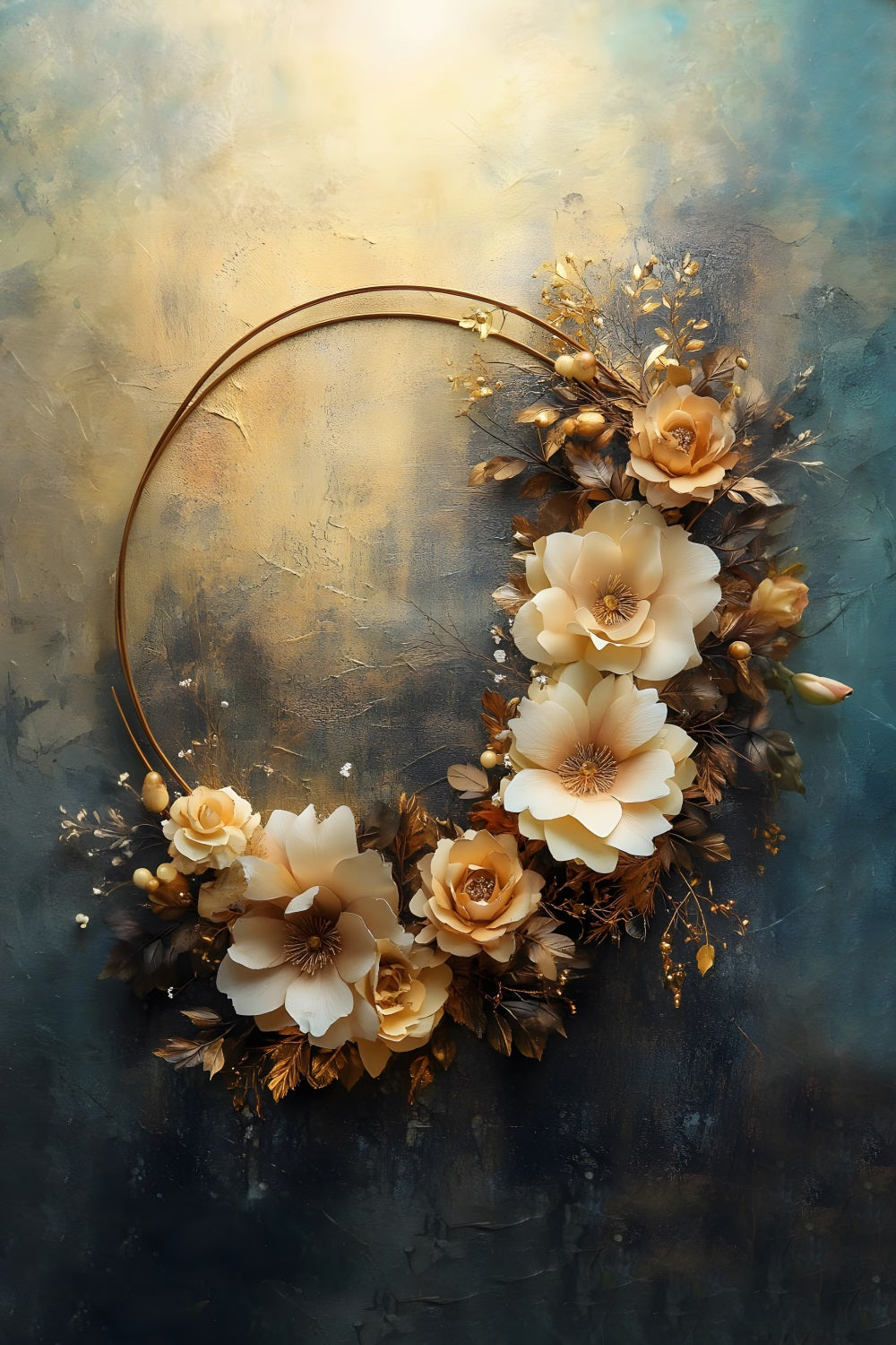 Majestätischer Traumfänger und Rose Boho Hintergrund RR8-518