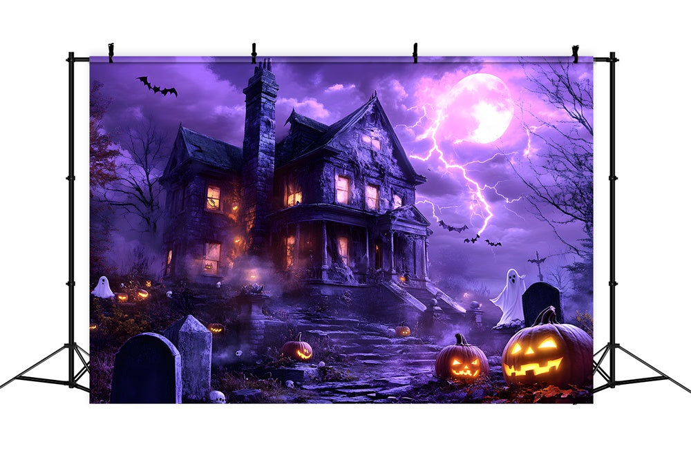 Halloween Nacht Spukhaus Beleuchtung Backdrop RR9-119