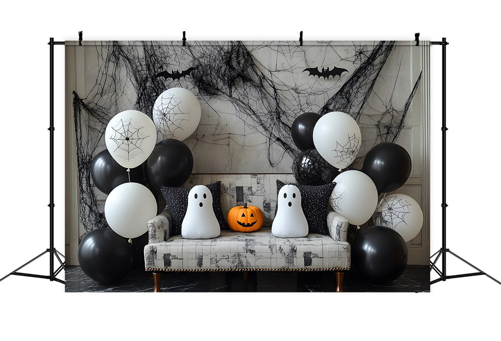 Halloween Luftballons Gespenst Kürbis Dekor Hintergrund RR9-86