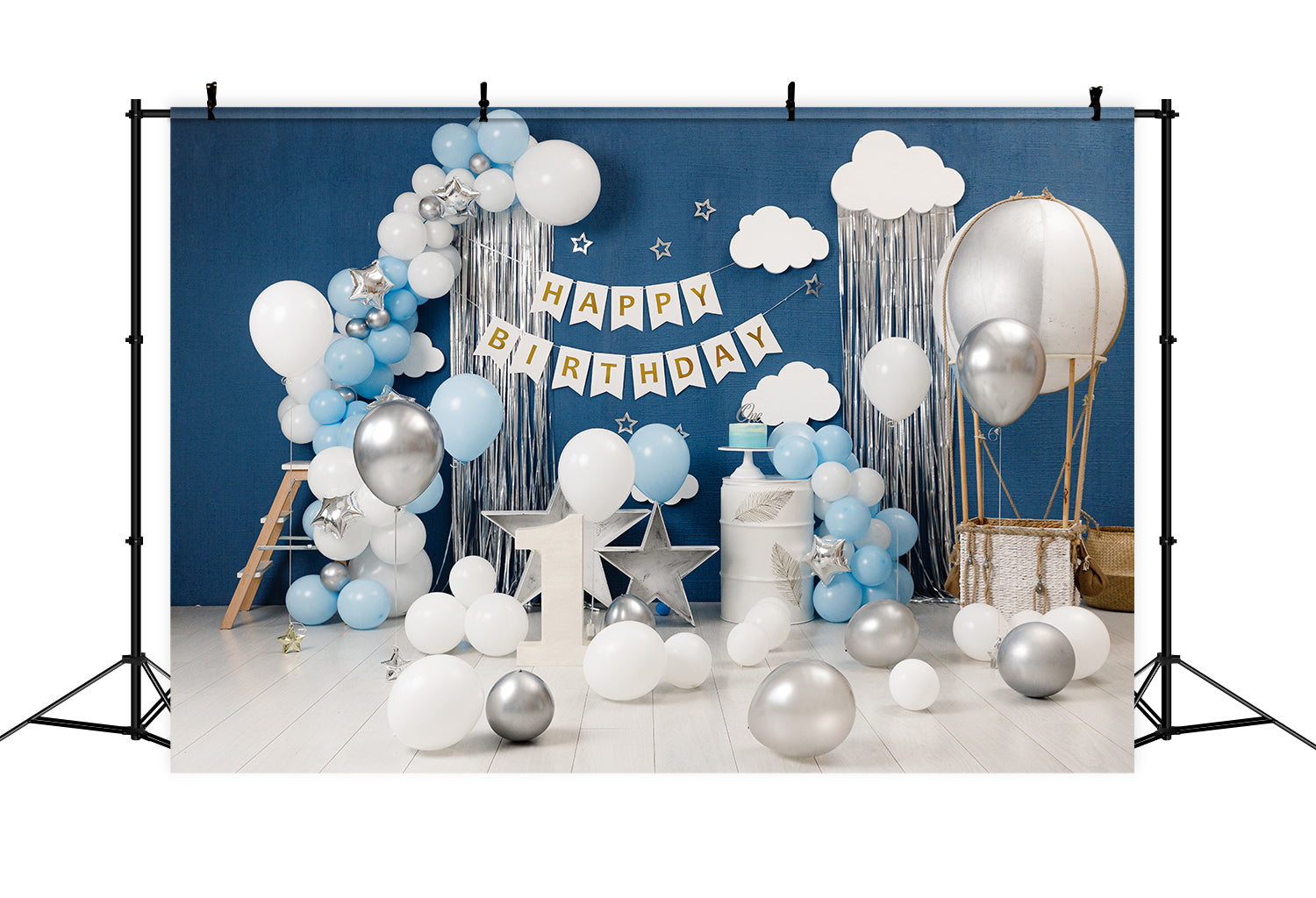 Alles Gute zum 1. Geburtstag Baby Kinder Fotografie Hintergrund SH-758