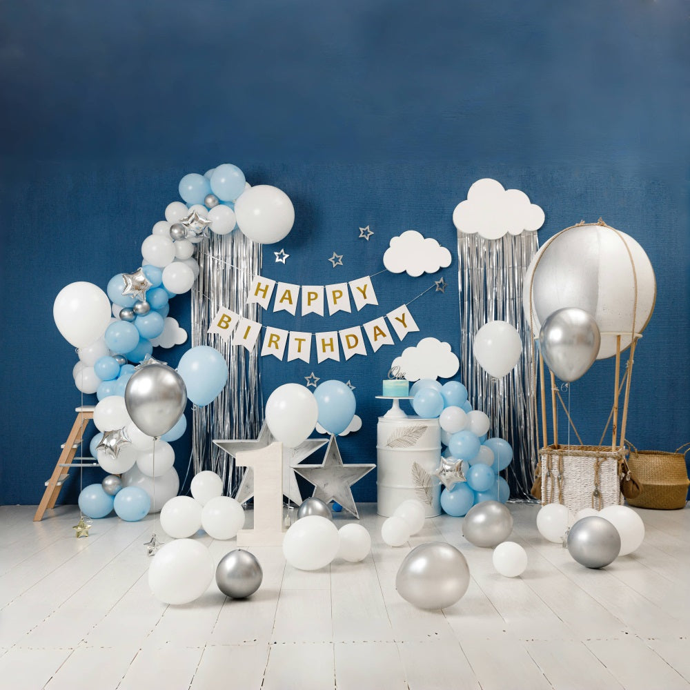 Alles Gute zum 1. Geburtstag Baby Kinder Fotografie Hintergrund SH-758