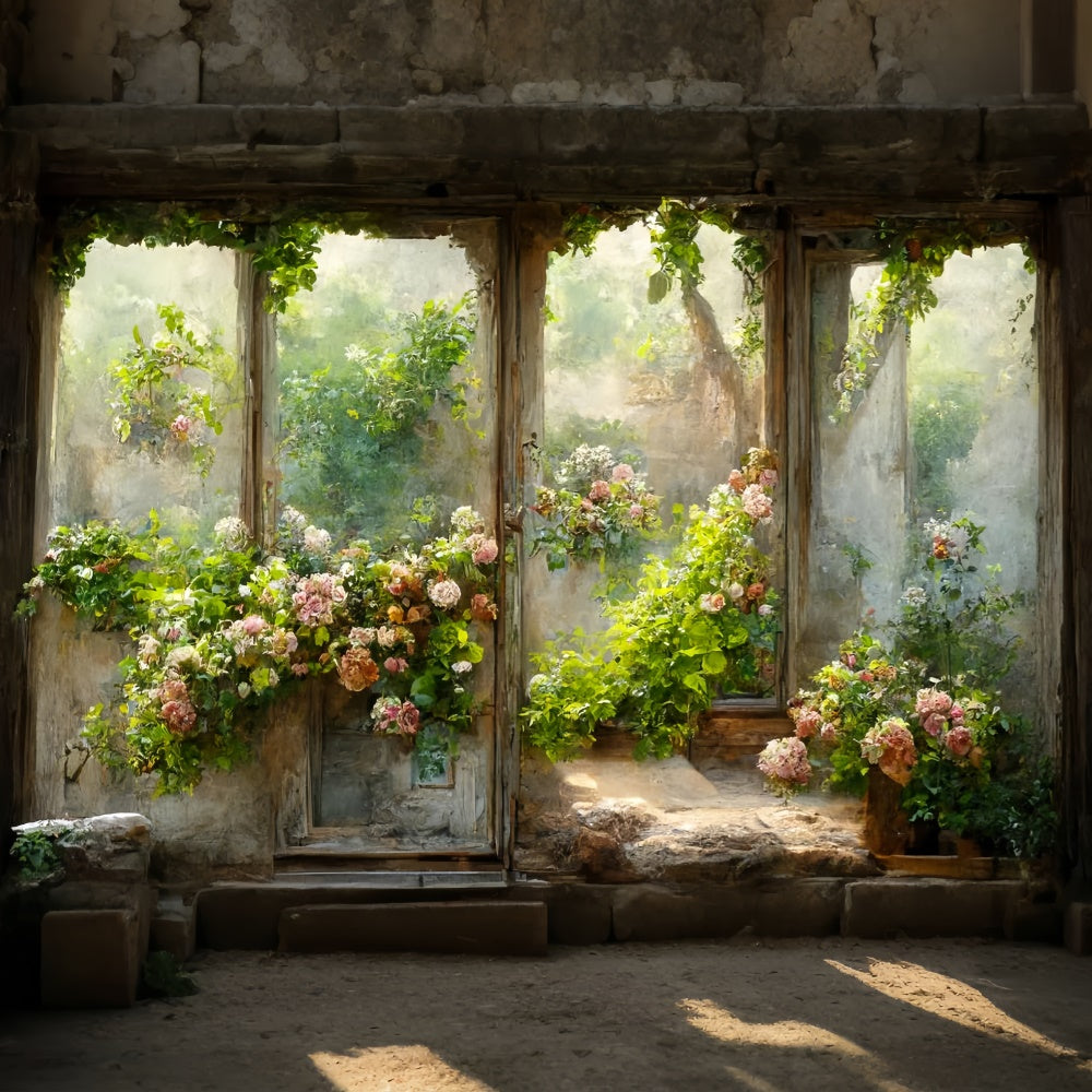 3x3m Fotohintergrund Viktorianischer Vintage Hintergrund für Fotoshooting SXS6