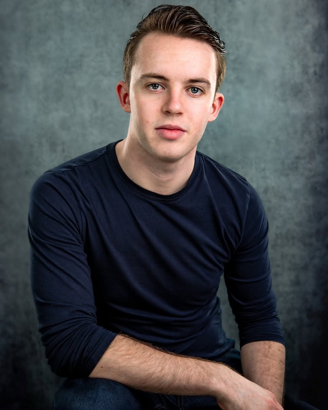 Blaue abstrakte Textur-Porträt-Fotografie-Hintergrund DHP-428