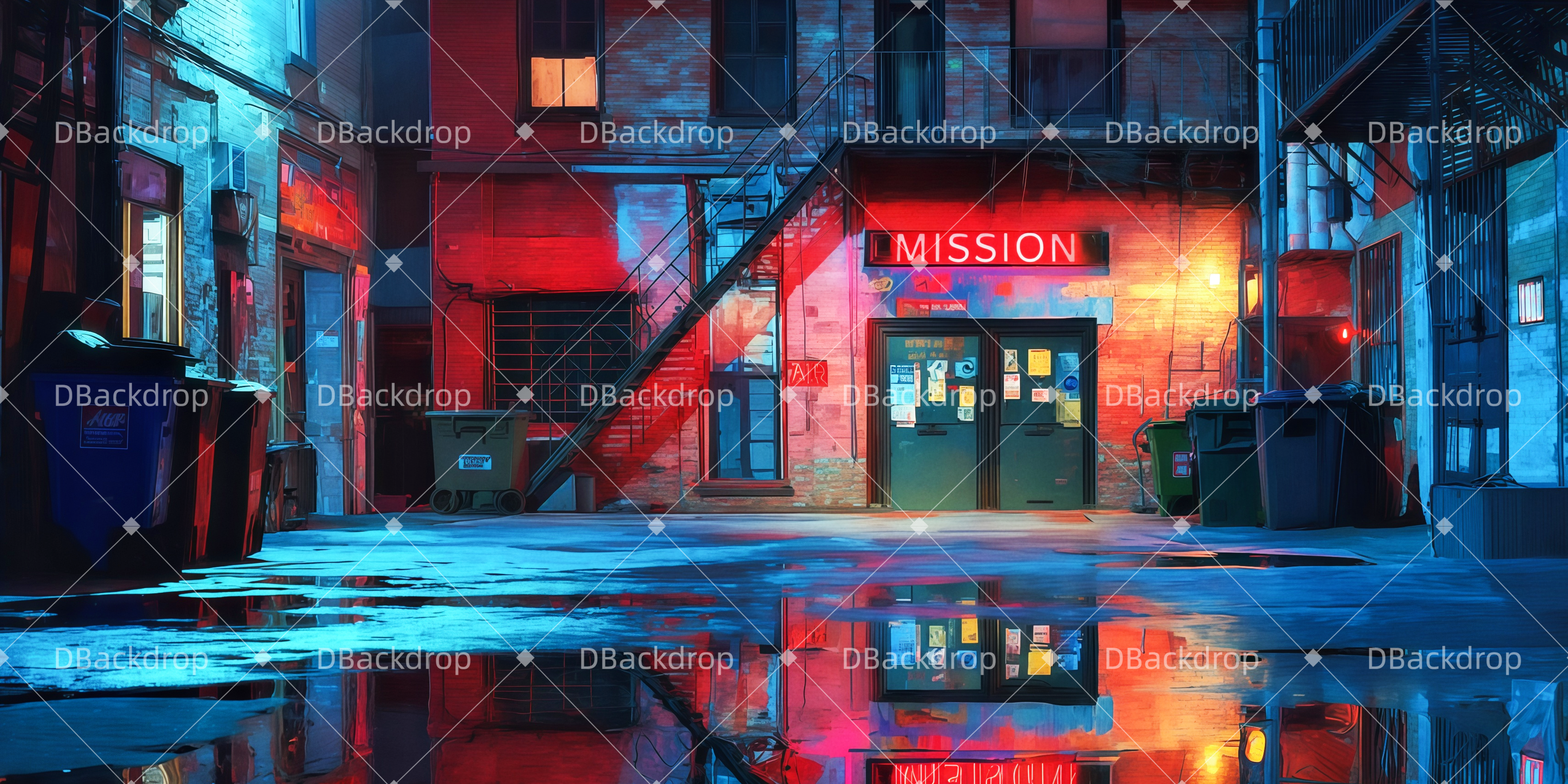 Theatervorhang Basteln Gasse hinter der Mission Theaterwand TWW511-T75