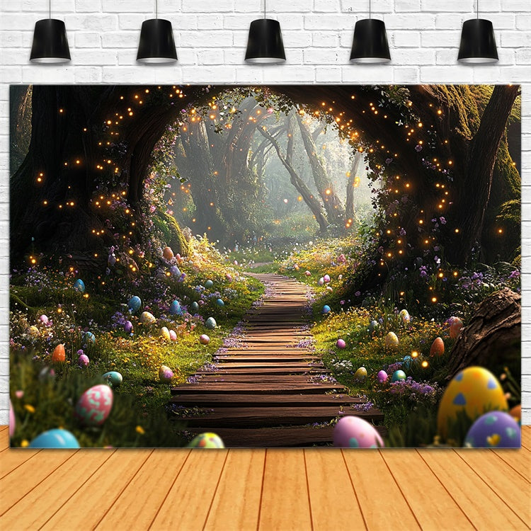 Ostern Fotohintergrund Ideen Enchanted Egg Hunt Path Hintergrund TWW3-1